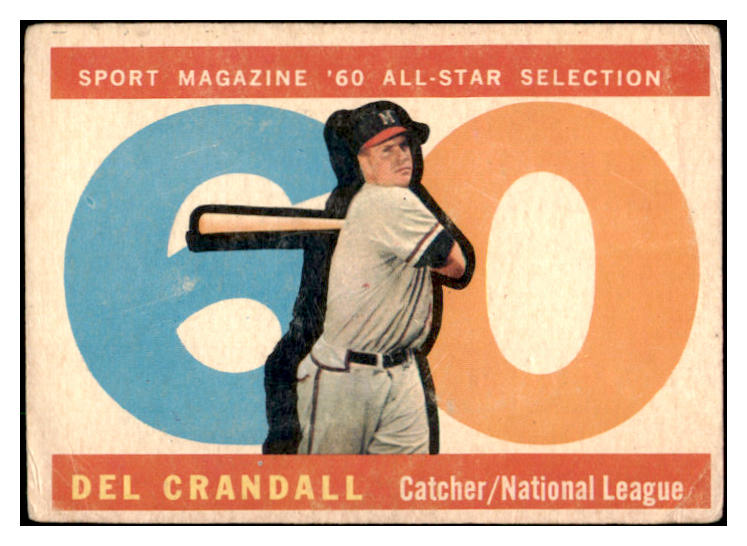 1960 Topps Baseball #568 Del Crandall A.S. Braves VG 490840