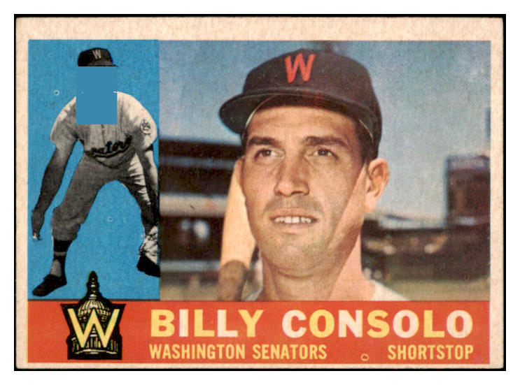 1960 Topps Baseball #508 Billy Consolo Senators EX-MT 490853