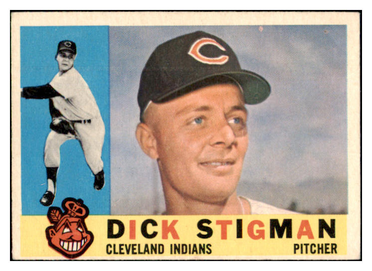1960 Topps Baseball #507 Dick Stigman Indians VG-EX 490862