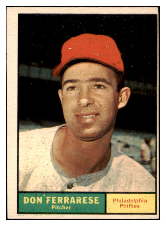 1961 Topps Baseball #558 Don Ferrarese Phillies EX 490868
