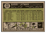1961 Topps Baseball #560 Barry Latman Indians EX 490869