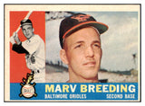 1960 Topps Baseball #525 Marv Breeding Orioles EX-MT 490879