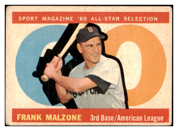 1960 Topps Baseball #557 Frank Malzone A.S. Red Sox GD-VG 490882