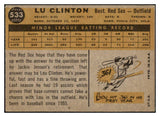 1960 Topps Baseball #533 Lou Clinton Red Sox EX 490887