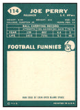 1960 Topps Football #114 Joe Perry 49ers VG-EX 490901