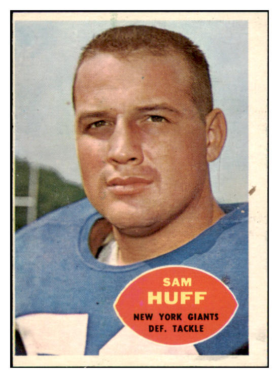 1960 Topps Football #080 Sam Huff Giants VG-EX 490903