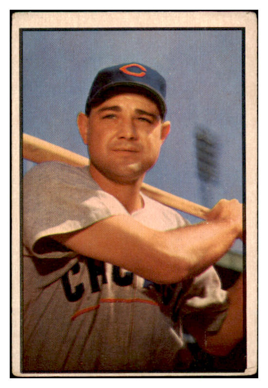 1953 Bowman Color Baseball #122 Bill Serena Cubs GD-VG 490908