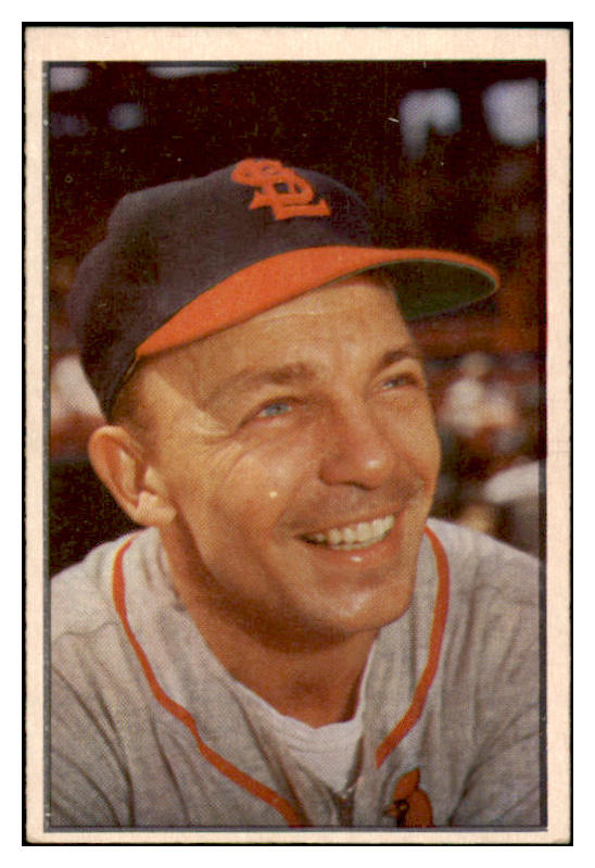 1953 Bowman Color Baseball #049 Eddie Stanky Cardinals EX 490911