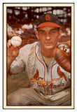 1953 Bowman Color Baseball #053 Del Rice Cardinals EX 490913