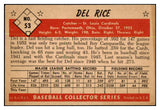 1953 Bowman Color Baseball #053 Del Rice Cardinals EX 490913