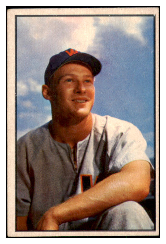 1953 Bowman Color Baseball #024 Jackie Jensen Senators EX 490919