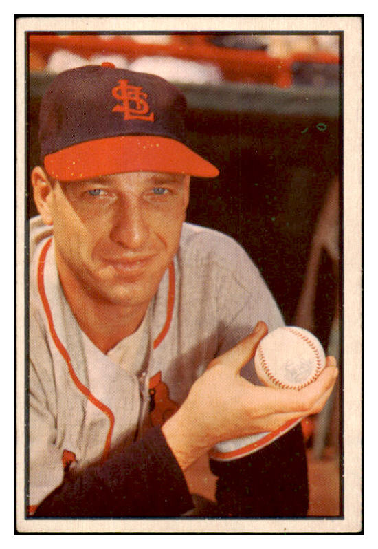1953 Bowman Color Baseball #017 Gerry Staley Cardinals EX 490920