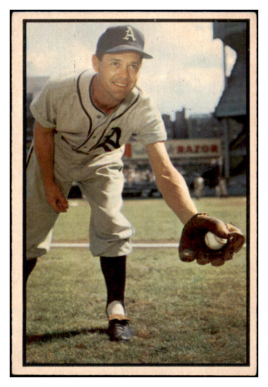 1953 Bowman Color Baseball #105 Eddie Joost A's EX 490923