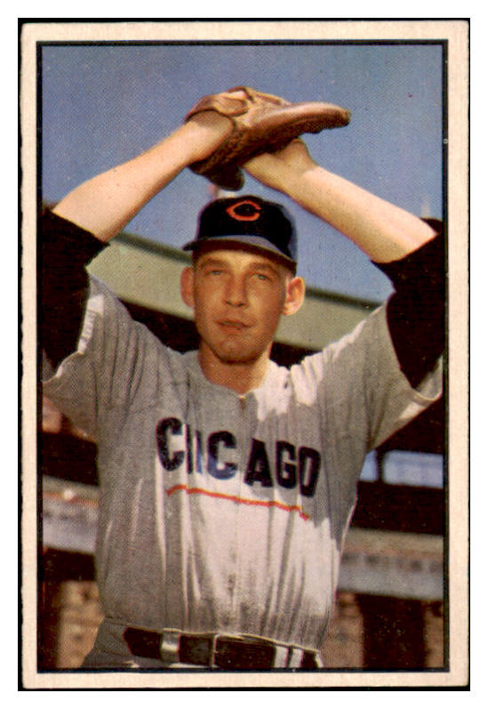 1953 Bowman Color Baseball #071 Paul Minner Cubs VG-EX 490926