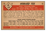 1953 Bowman Color Baseball #158 Howie Fox Phillies VG-EX 490933