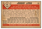 1953 Bowman Color Baseball #123 Johnny Lipon Red Sox VG-EX 490934