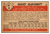 1953 Bowman Color Baseball #035 Maury McDermott Red Sox VG-EX 490944