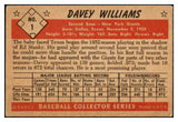 1953 Bowman Color Baseball #001 Davey Williams Giants VG-EX 490948