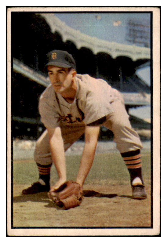 1953 Bowman Color Baseball #134 Johnny Pesky Tigers VG-EX 490950