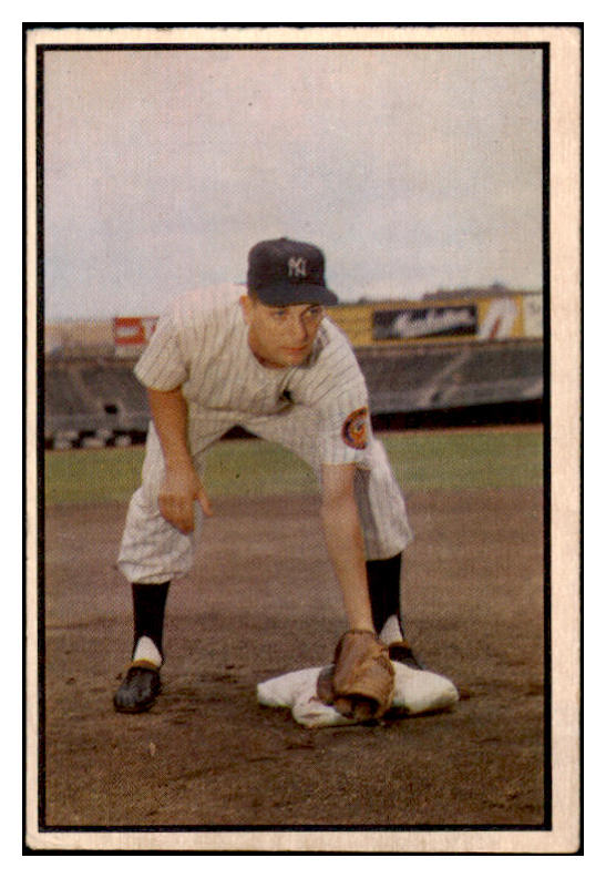 1953 Bowman Color Baseball #136 Jim Brideweser Yankees VG-EX 490951