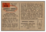 1954 Bowman Football #113 Charley Conerly Giants EX-MT 490954