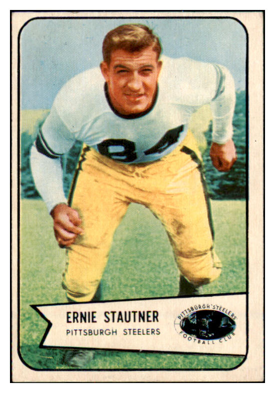 1954 Bowman Football #118 Ernie Stautner Steelers EX-MT 490955