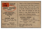 1954 Bowman Football #118 Ernie Stautner Steelers EX-MT 490955