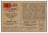 1954 Bowman Football #012 Ollie Matson Cardinals VG-EX 490957