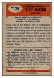 1955 Bowman Football #025 Ollie Matson Cardinals VG-EX 490967