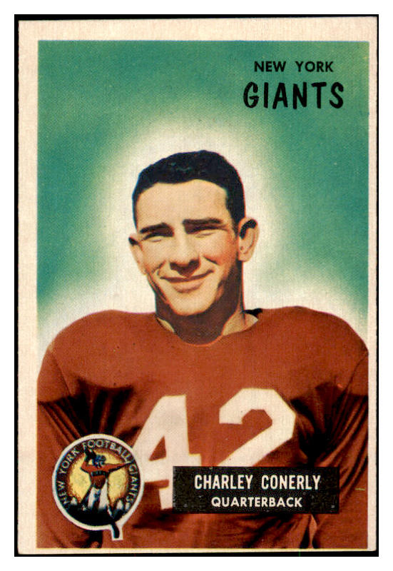 1955 Bowman Football #016 Charley Conerly Giants EX-MT 490972