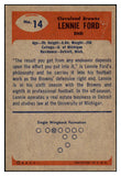 1955 Bowman Football #014 Len Moore Browns EX-MT 490973