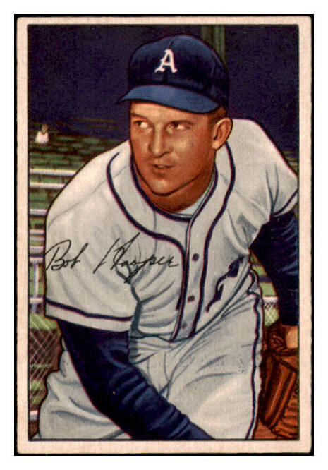 1952 Bowman Baseball #010 Bob Hooper A's EX-MT 490999