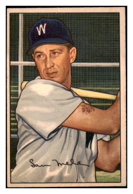 1952 Bowman Baseball #015 Sam Mele Senators EX 491003