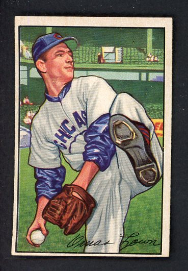 1952 Bowman Baseball #016 Turk Lown Cubs VG 491004
