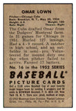1952 Bowman Baseball #016 Turk Lown Cubs VG 491004