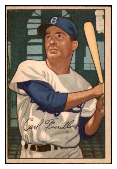 1952 Bowman Baseball #024 Carl Furillo Dodgers VG-EX 491012