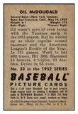 1952 Bowman Baseball #033 Gil McDougald Yankees EX 491021