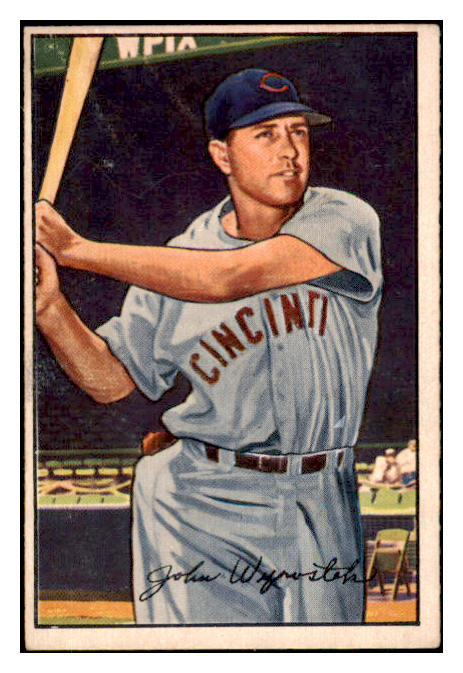 1952 Bowman Baseball #042 Johnny Wyrostek Reds EX 491029