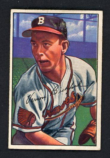1952 Bowman Baseball #048 Vern Bickford Braves EX 491034