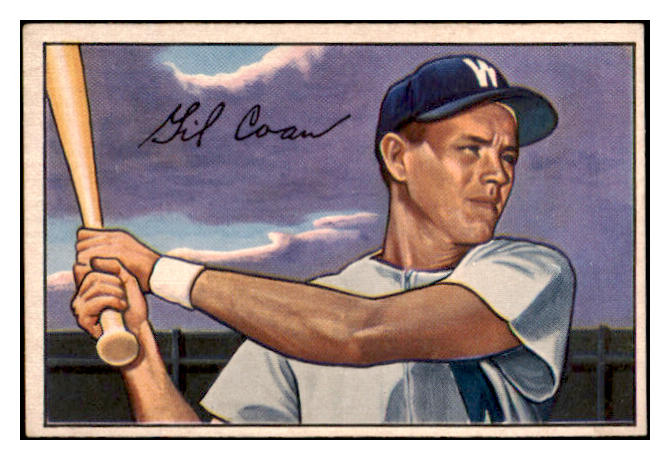 1952 Bowman Baseball #051 Gil Coan Senators EX-MT 491037