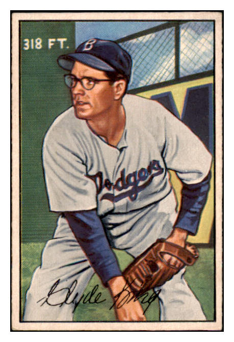 1952 Bowman Baseball #056 Clyde King Dodgers EX-MT 491040
