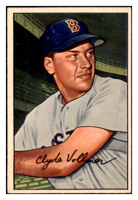 1952 Bowman Baseball #057 Clyde Vollmer Red Sox EX-MT 491041