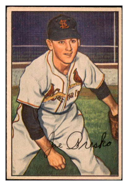 1952 Bowman Baseball #062 Joe Presko Cardinals EX 491047