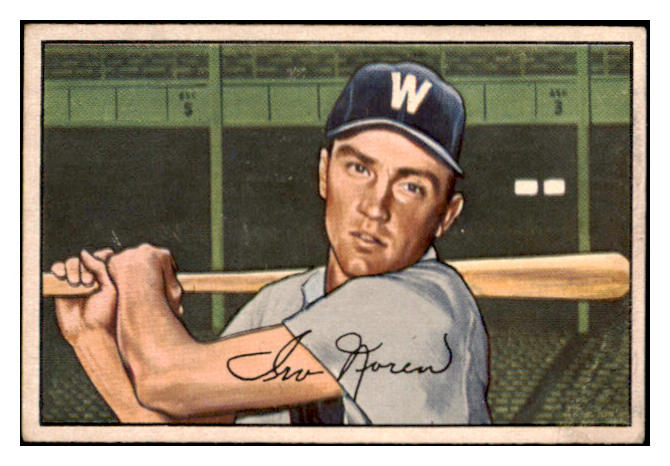 1952 Bowman Baseball #063 Irv Noren Senators VG-EX 491048