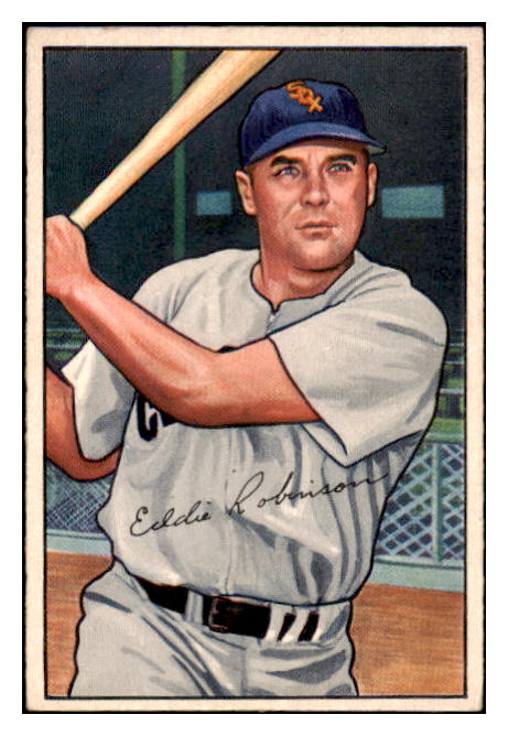 1952 Bowman Baseball #077 Eddie Robinson White Sox EX-MT 491062