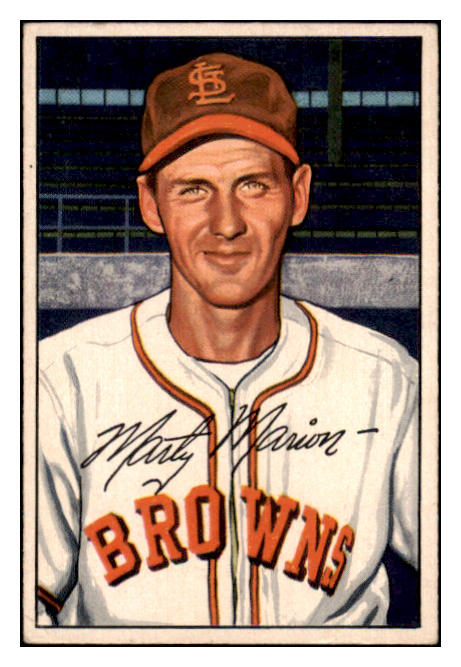 1952 Bowman Baseball #085 Marty Marion Browns VG-EX 491065