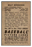 1952 Bowman Baseball #089 Billy Hitchcock A's VG-EX 491068