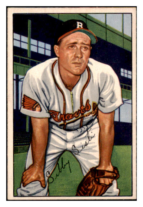 1952 Bowman Baseball #100 Sibby Sisti Braves NR-MT 491080