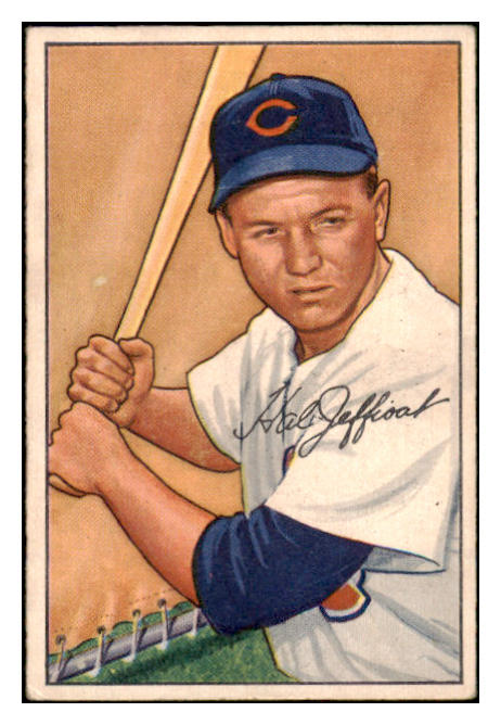 1952 Bowman Baseball #104 Hal Jeffcoat Cubs EX 491084