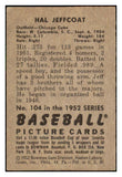 1952 Bowman Baseball #104 Hal Jeffcoat Cubs EX 491084